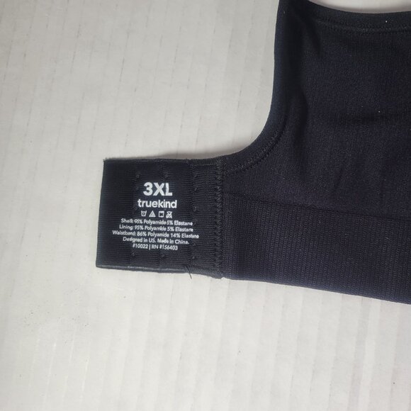 Truekind Black Daily Comfort Wire Free Shaper Bra #10022 Size 3X - Picture 4 of 4